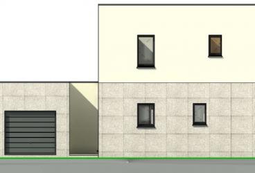 Maison contemporaine étage City avec plans - Maisons Bati-France  Constructeur maison individuelle Languedoc-Roussillon