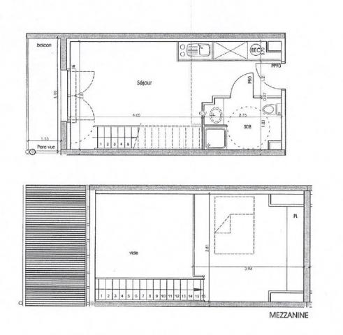 Appartement - 41 m² environ - 1 pièce(s)