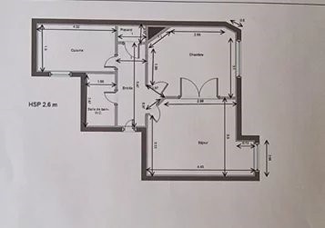 Appartement - 45 m² environ - 2 pièce(s)