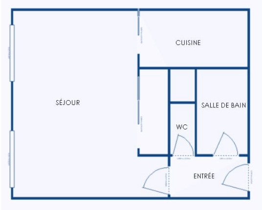 Appartement - 39 m² environ - 1 pièce(s)