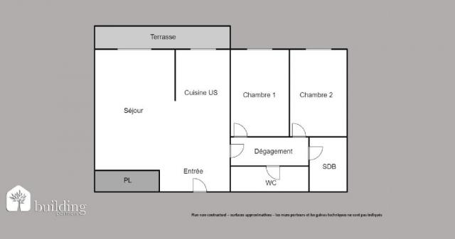 Appartement - 64 m² environ - 3 pièce(s)