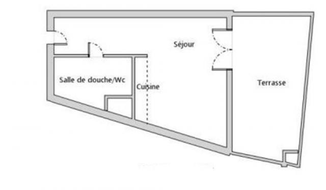 Appartement - 30 m² environ - 1 pièce(s)