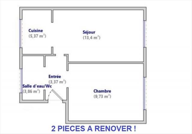 Appartement - 36 m² environ - 2 pièce(s)