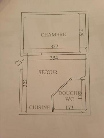 Appartement - 19 m² environ - 1 pièce(s)