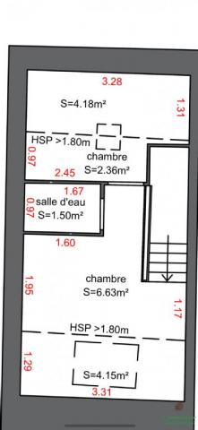 Appartement - 33 m² environ - 2 pièce(s)