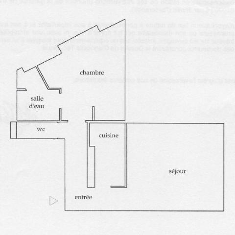 Appartement - 46 m² environ - 2 pièce(s)