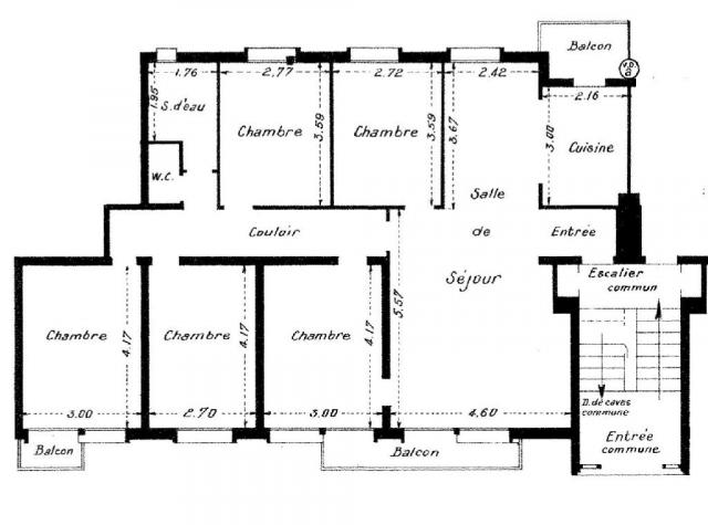 Appartement - 112 m² environ - 7 pièce(s)